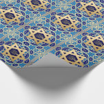 Gold Star of David Jewish Holidays Gift  Wrapping Paper<br><div class="desc">Hanukkah,  Rosh Hashanah,  Passover,  Any Jewish Holiday and Celebration Gold Foil  Star of David and Menorah Gift Wrapping Paper. Matching cards and gifts available in the Jewish Holidays | Hanukkah Category of our store.</div>