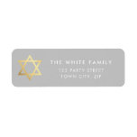 GOLD STAR OF DAVID modern plain simple grey white<br><div class="desc">by kat massard >>> www.simplysweetpaperie.com <<< *** NOTE - THE SHINY GOLD FOIL EFFECT IS A PRINTED PICTURE Setup as a template it is easy to customise with your own text - make it yours! - - - - - - - - - - - - - - - -...</div>