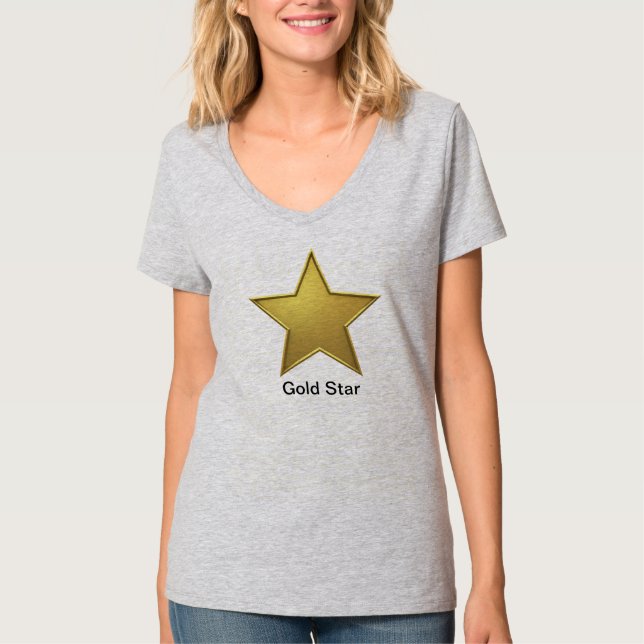 Gold Star option2 T-Shirt (Front)