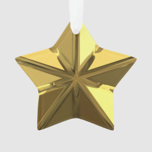 Gold Star Ornament