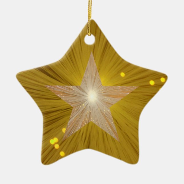 Gold Star ornament star shape (Front)