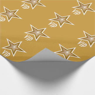 Gold Star print VIP gold Wrapping Paper