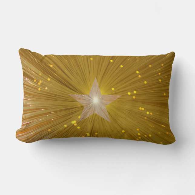 Gold Star printed throw pillow (Front)