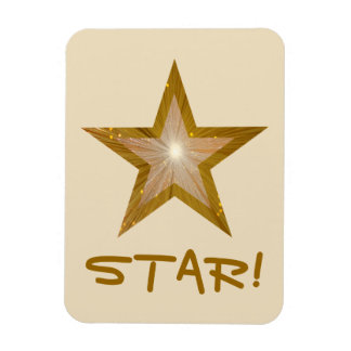 "Gold" Star 'STAR!' flexible magnet cream