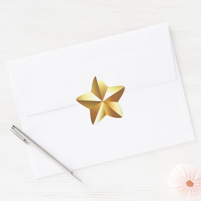 Gold Star Sticker (Envelope)