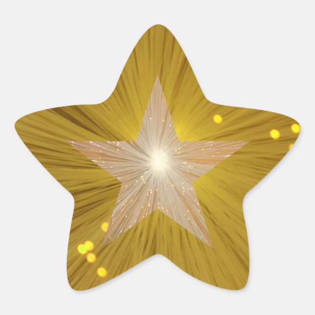 "Gold" Star sticker star shape (Front)