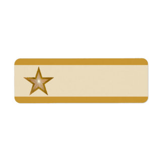 Gold Star stripe small cream plain