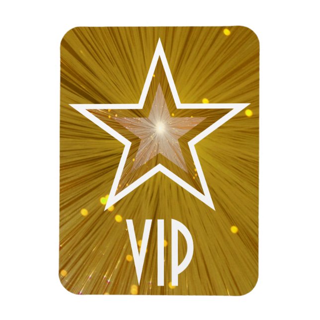 "Gold" Star 'VIP' flexible magnet (Vertical)