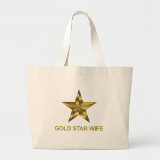 Gold Star Wife Large Tote Bag