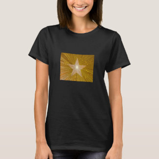"Gold" Star women's t-shirt black