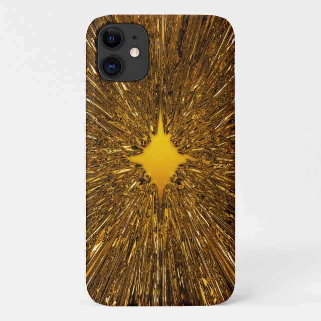 Gold starburst Case-Mate iPhone case (Back)