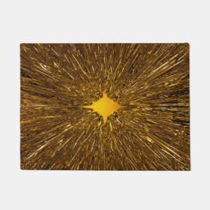 Gold starburst doormat