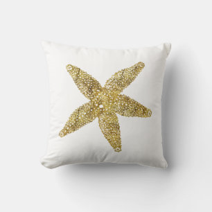 Gold Starfish Cushion