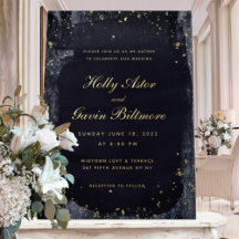 Gold Starry Night Wedding Gold