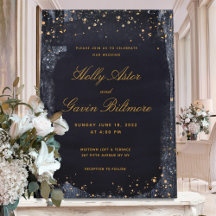 Gold Starry Night Wedding