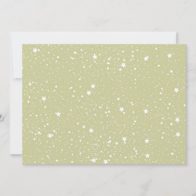 Gold Stars baby shower Invitation (Front)