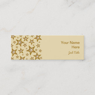 Gold Stars business card side cream skinny