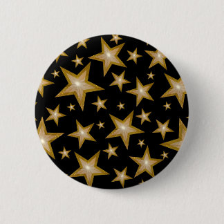 "Gold" Stars button black