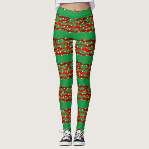 Gold Stars Christmas Sky Thunder_Cove Leggings