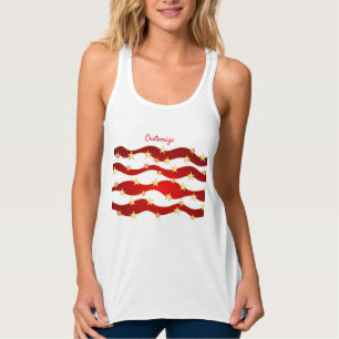 Gold Stars Christmas Sky Thunder_Cove  Singlet