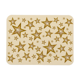"Gold" Stars flexible magnet cream