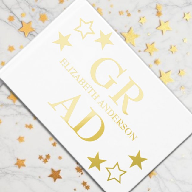 Gold Stars Grad Guest Book (Creator Uploaded)