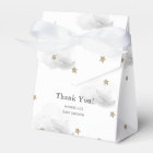 Gold Stars & Grey Clouds Baby Shower Gift Box