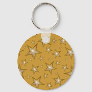 Gold Stars keychain gold