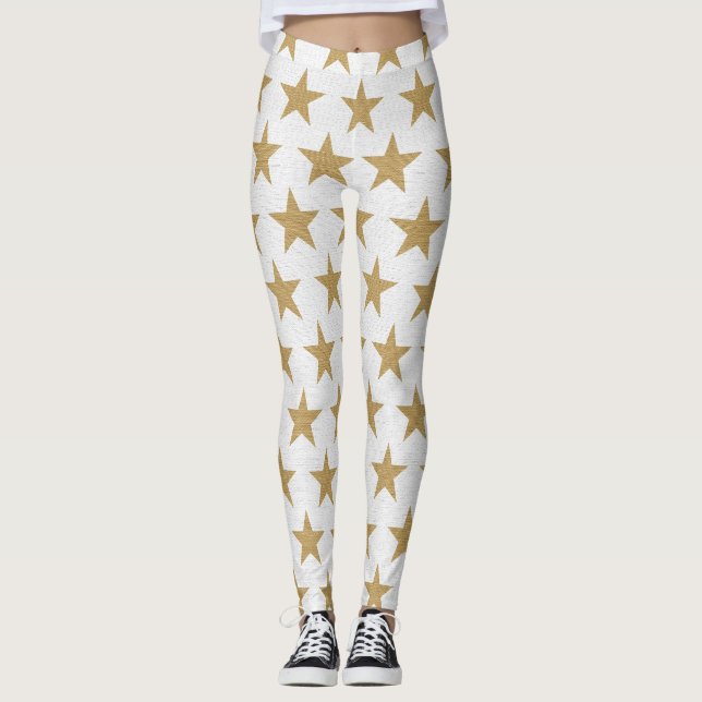 gold stars leggings (Front)