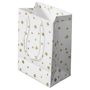 Gold Stars Medium Gift Bag