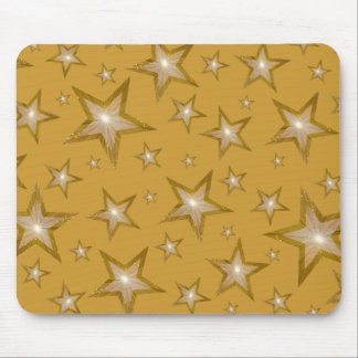 Gold Stars mousepad gold