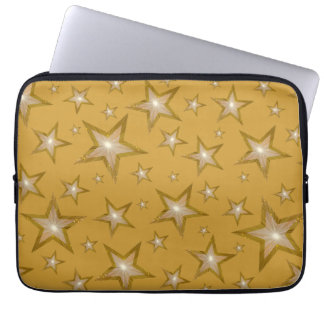 "Gold" Stars neoprene laptop sleeve 13"