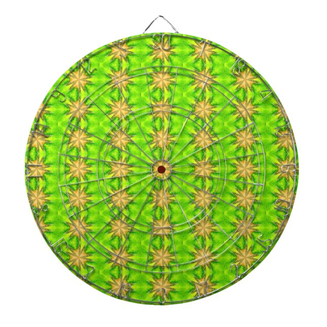 gold stars on green dartboard (Front)