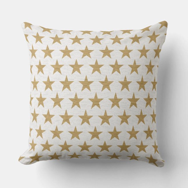 gold stars pillow (Front)