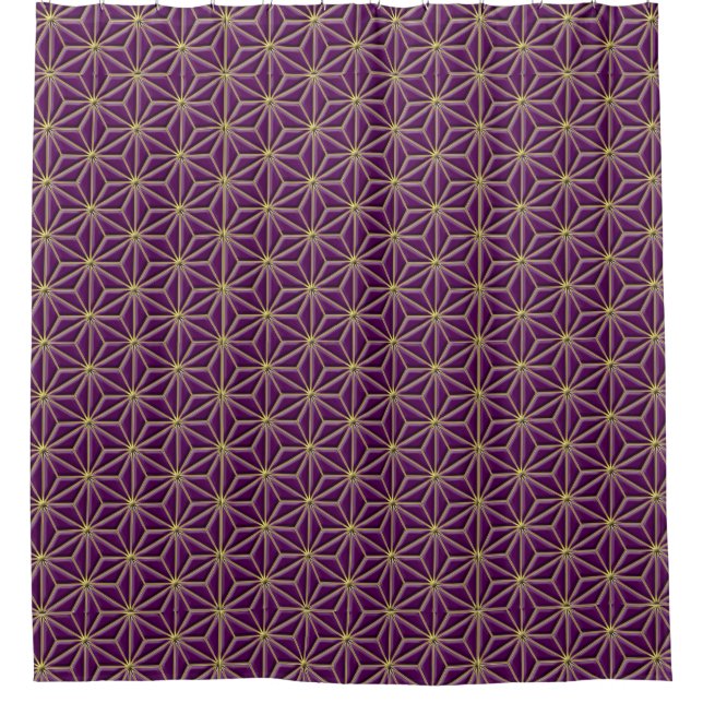 gold stars - shower curtain (Front)