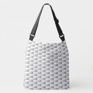 Gold Stars Silver Stripes Crossbody Bag