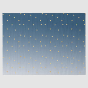 Gold Stars Sky Shine Bright Ombre Tissue Paper