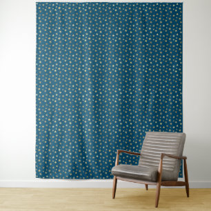 Gold Stars Starry Night Party Backdrop Photo Booth Tapestry