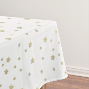 Gold Stars Tablecloth