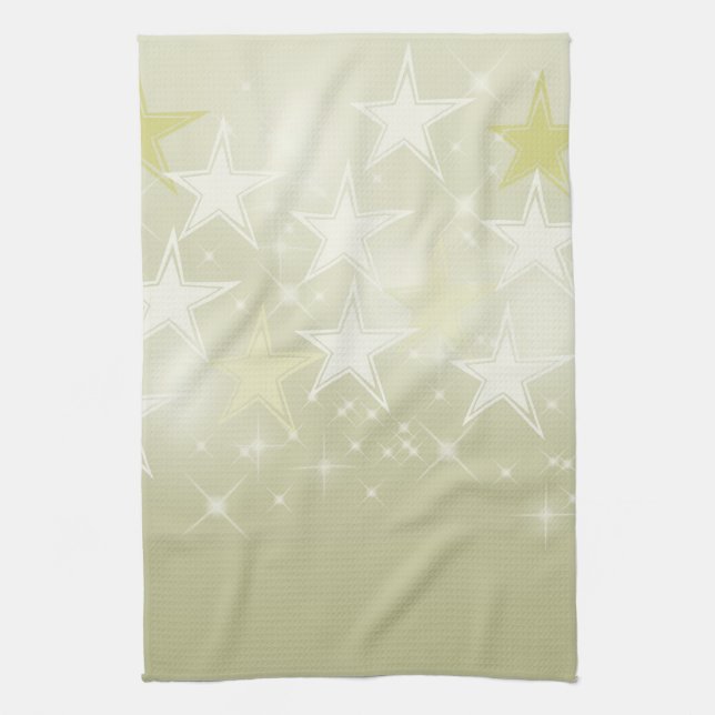 Gold Stars Tea Towel (Vertical)