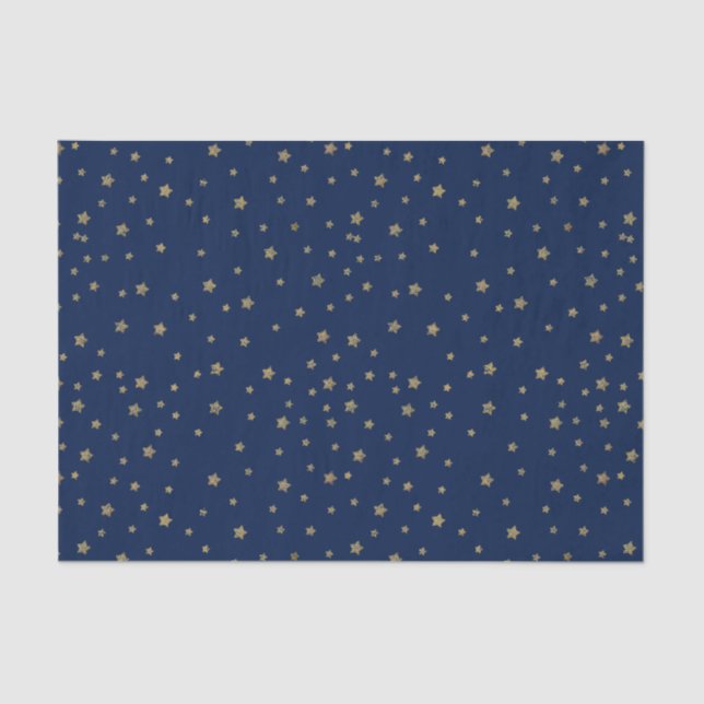 Gold Stars Tissue Paper (Front)