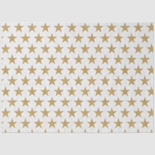 gold stars tissue paper