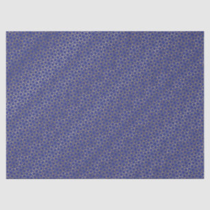 Gold Stars Tissue paper Arabesque Pattern Blue