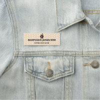 Gold & Steel Name Badges. Engraved. Magnetic!