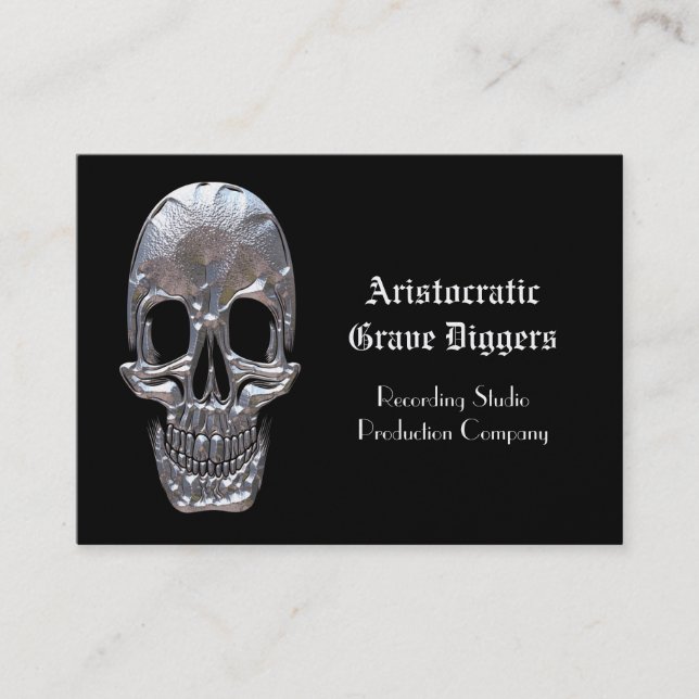 Gold Stock Cranium Professional Business Card (Front)