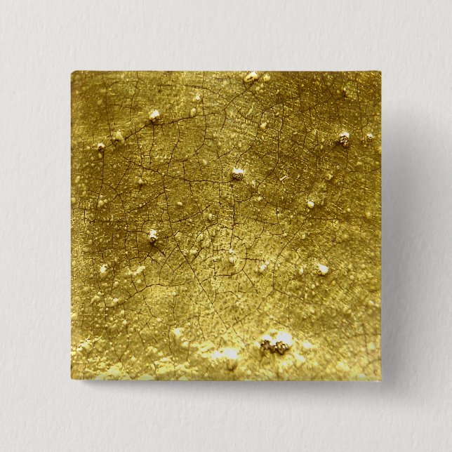 Gold stone 15 cm square badge (Front)