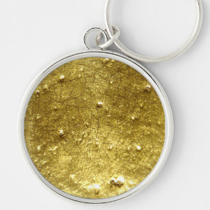 Gold stone key ring