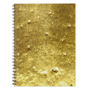 Gold stone spiral notebook