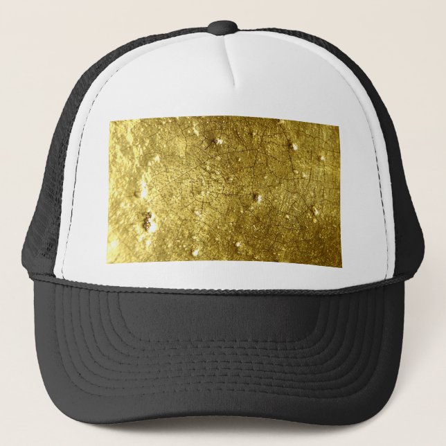 Gold stone trucker hat (Front)
