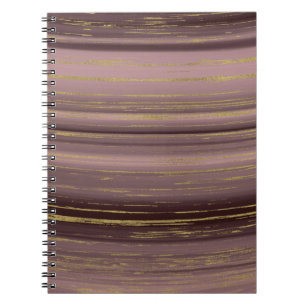 Gold strands notebook